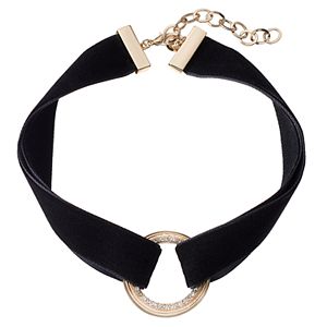 Apt. 9® Double Strand Velvet Circle Choker Necklace