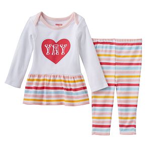 Baby Girl Skip Hop Embroidered Graphic Tunic & Leggings Set