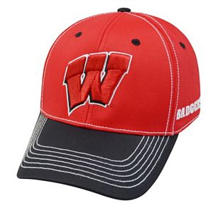 Adult Top of the World Wisconsin Badgers Tactile One-Fit Cap