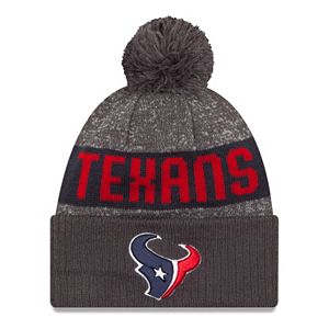 Adult New Era Houston Texans Graphite Team Knit Beanie