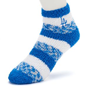 Women's For Bare Feet Los Angeles Dodgers Pro Stripe Sleep Socks