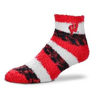 Women's For Bare Feet Wisconsin Badgers Pro Stripe Sleep Socks