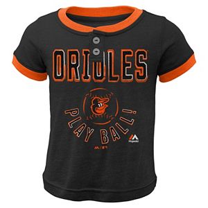 Boys 4-7 Majestic Baltimore Orioles Play Ball Ringer Tee