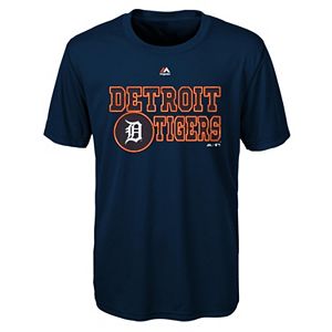 Boys 4-7 Majestic Detroit Tigers Show Time Tee