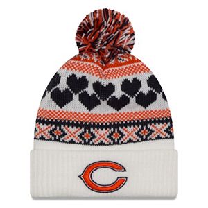 Women's New Era Chicago Bears Fairisle Pom Pom Knit Hat
