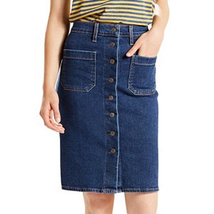 Women's Levi's  Button-Front Jean Skirt