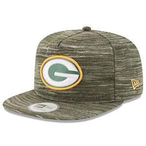 Adult New Era Green Bay Packers Solid A-Frame 9FIFTY Snapback Cap