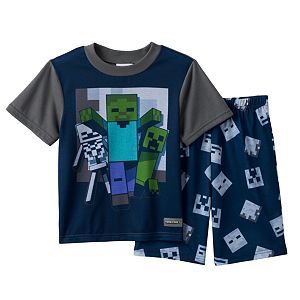 Boys 6-12 2-Piece Minecraft Pajama Set