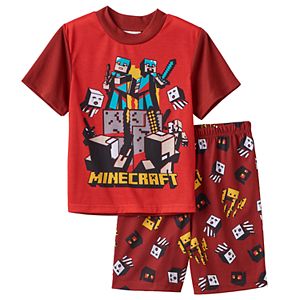 Boys 6-12 Minecraft 2-Piece Pajama Set