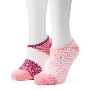 Women's SONOMA Goods for Life™ 2-pk. Colorblock Low-Cut Cozy Gripper Socks