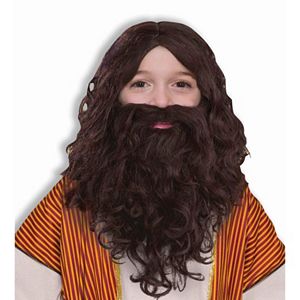 Kids Costume Wig & Beard Set