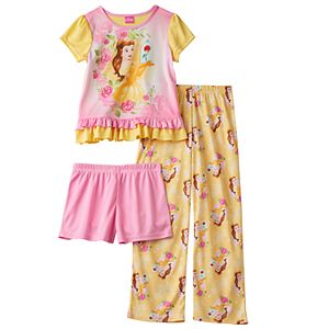 Disney Princess Belle Girls 4-8 Pajama Set