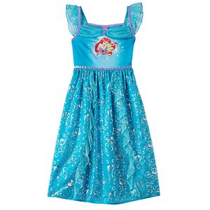 Disney Princess Ariel & Flounder Girls 4-8 Fantasy Nightgown