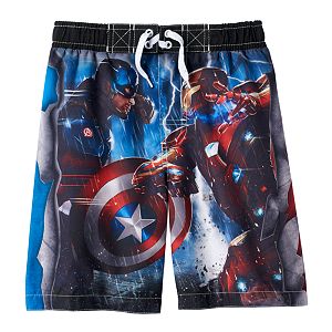 Boys 4-7 Marvel Captain America: Civil War Swim Trunks