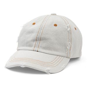 Women's Mudd® Distressed Denim Baseball Hat
