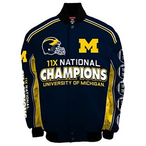 Men's Franchise Club Michigan Wolverines Commemorative Varsity Jacket