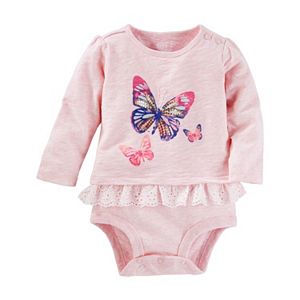 Baby Girl OshKosh B'gosh® Butterfly Eyelet Bodysuit