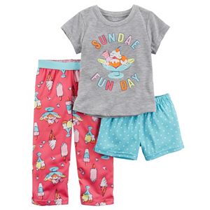 Girls 4-14 Carter's 3-pc. Dot Print Pajama Set