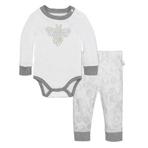 Baby Boy Burt's Bees Baby Organic Honeycomb Bodysuit & Pants Set
