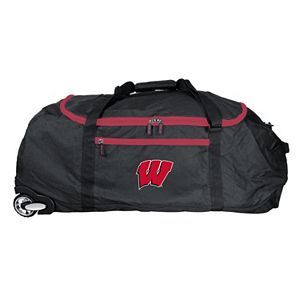 Wisconsin Badgers Wheeled Collapsible Duffle Bag