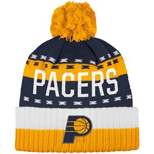 Men's adidas Indiana Pacers Pom Cuffed Beanie