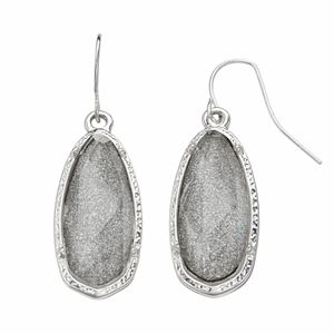 Apt. 9® Glittery Stone Drop Earrings