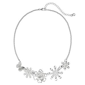 LC Lauren Conrad Flower & Butterfly Necklace