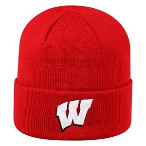 Youth Top of the World Wisconsin Badgers Tow Cuffed Beanie