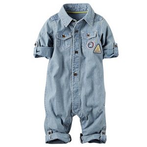 Baby Boy Carter's Road Trip Patch Chambray Jumpsuit