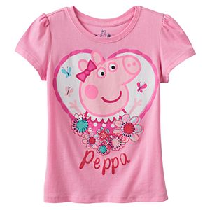 Girl 4-6x Peppa Pig Heart Graphic Tee