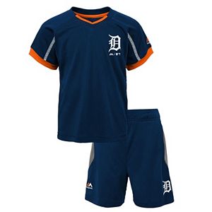 Toddler Majestic Detroit Tigers Legacy Tee & Shorts Set