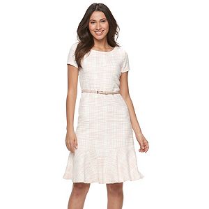 Women's Sharagano Boucle Fit & Flare Dress