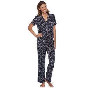 Women's Croft & Barrow® Pajamas: Serene Morning Top & Pants PJ Set