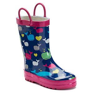 Western Chief Whales Toddler Girls' Waterproof Rain Boots