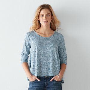 Women's SONOMA Goods for Life™ Lace-Up Striped Top