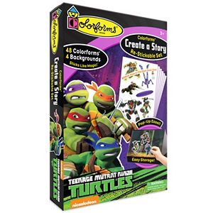 Teenage Mutant Ninja Turtles Create a Story Re-Stickable Playset by Colorforms