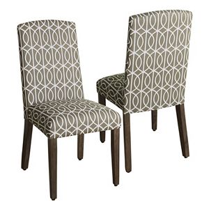 HomePop Finley Geometric Dining Chair 2-piece Set