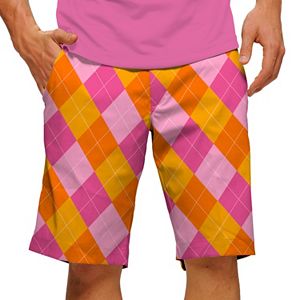 Men's Loudmouth Raspberry SureBet Golf Shorts