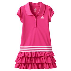 Toddler Girl adidas Ruffle Polo Dress