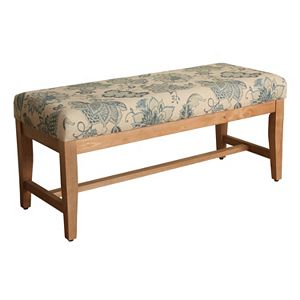 HomePop Lexie Floral Bench