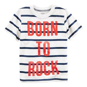 Toddler Boy Carter's Text Striped Graphic Tee