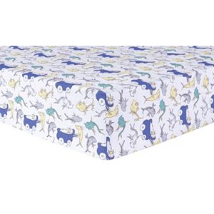 Dr. Seuss New Fish Fitted Crib Sheet by Trend Lab