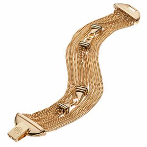 Dana Buchman Curb Chain Linked Multi Strand Bracelet