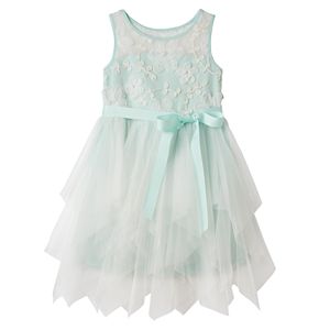 Toddler Girl Marmellata Classics Soutache Flower Bodice Tiered Skirt Dress