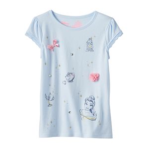 Disney's Beauty and the Beast Girls 4-7 Lace Sleeves Graphic Tee by Jumping Beans®