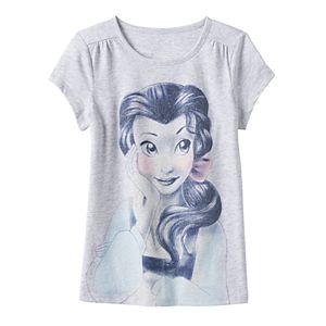 Disney's Beauty and the Beast Girls 4-7 Glitter Graphic Tee by Jumping Beans®