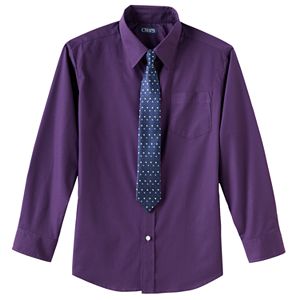 Boys 8-18 Chaps Dress Shirt & Tie Set