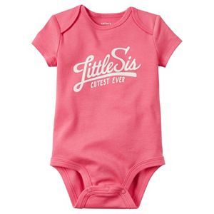 Baby Girl Carter's Family Slogan Bodysuit