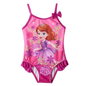 Disney's Sofia the First Toddler Girl Ruffle One-Piece Swimsuit