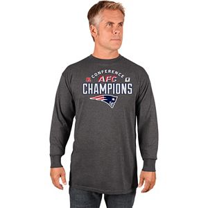 Men's Majestic New England Patriots 2016 AFC Champions Choice Long-Sleeve Tee